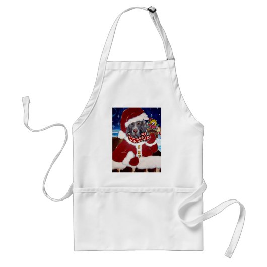 Weimaraner Sinterklaas Standaard Schort (Voorkant)
