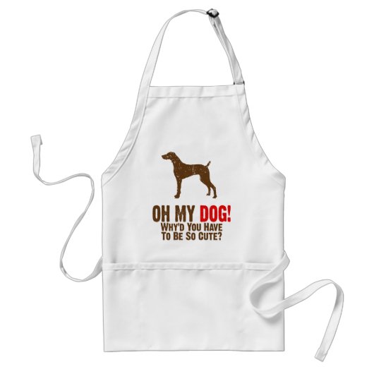 Weimaraner Standaard Schort (Voorkant)