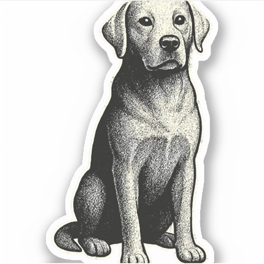 Weimaraner Sticker (Voorkant)