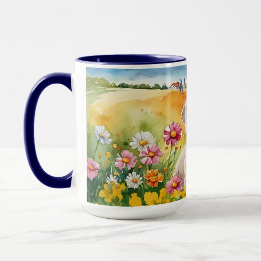 Weimaraner Sunrise Combo Mug (Gauche)