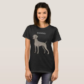Weimaraner T-shirt (Voorkant volledig)