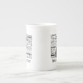 Weimaraner Traits Bone China Mok (Voorkant)