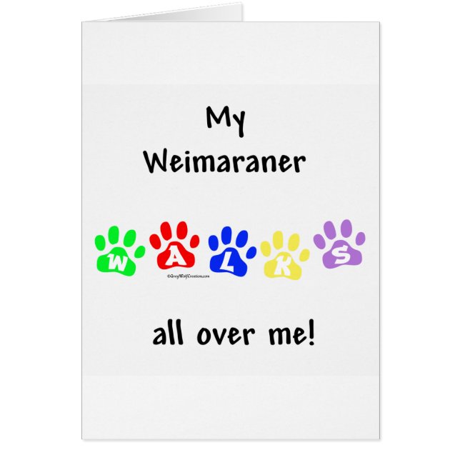 Weimaraner wandelingen (Voorkant)