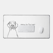 Weimaraner Whispers: ruimte Bureaumat (Keyboard & Muis)