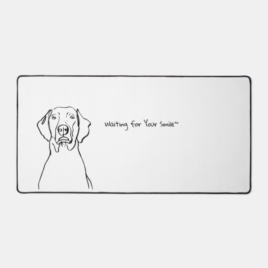 Weimaraner Whispers: ruimte Bureaumat (Voorkant)