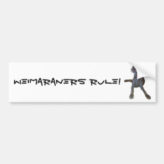 Weimaraners Rule! Bumpersticker