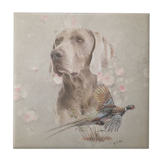 Weimarantaat Poster Acryl Print Button Ke Tegeltje (Voorkant)