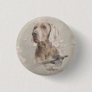 Weimarantaat Poster Acryldruk Ronde Button 3,2 Cm