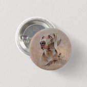 Weimarantaat Poster Canvas Afdruktaplaag Acrylveze Ronde Button 3,2 Cm (Voorkant /achterkant)