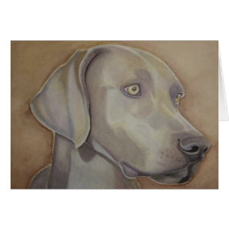 Weimeraner in de Waterverf