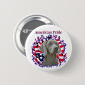 Weimeraner Pride Button (Voorkant /achterkant)