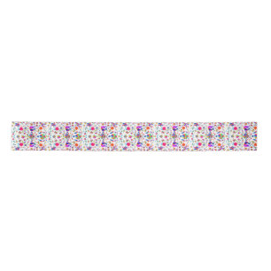 Weims, Konijnen, & Vogels Otomi gestyleerd patroon Lint