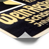 WEIN Restaurant Volkstheater 1908 Old German Ad Poster (Hoek)