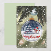 Weinachten, Karten Kaart (Voorkant / Achterkant)