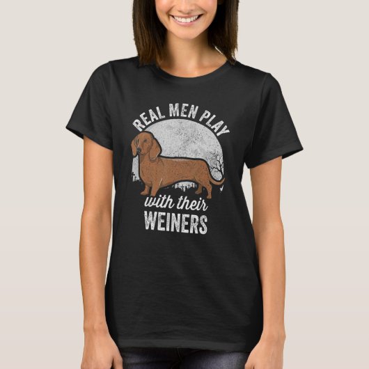 Weiner Dog Happy Halloween Dachshund Costume T-shirt (Voorkant)