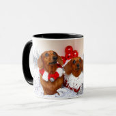 Weiner Dog Holiday Mok (Voorkant links)