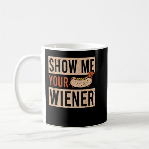 Weiner Dog Show me je Wiener Dachshund T-Shirt Koffiemok