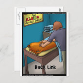 Weiner Massage o.b.a. Backlink Funny Gifts & Kaart (Voorkant / Achterkant)