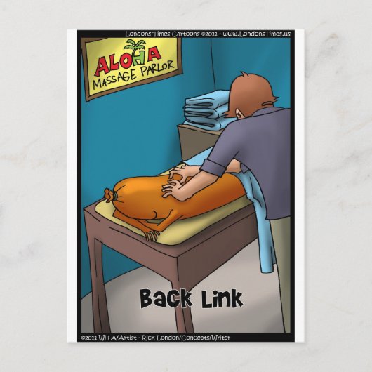 Weiner Massage o.b.a. Backlink Funny Gifts & Kaart (Voorkant)