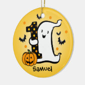 Weinig 1st Verjaardag van het Spook Keramisch Ornament (Links)