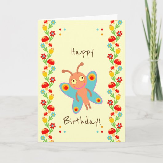 Weinig eerste de verjaardagspartij van het kaart (Voorkant)