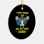 Weinig - ik pak dingen omhoog keramisch ornament (Rechts)