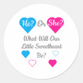 Weinig jonge Valentijnsdag Ronde Sticker (Voorkant)