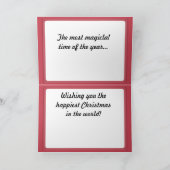 Weinig jongen van de Slagwerker Feestdagen Kaart (Binnen)