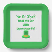 Weinig Leprechaun Gender onthullen Bord papier (Voorkant)