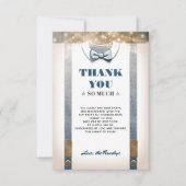 Weinig Man Baby shower | Rustiek land Dank u Kaart (Voorkant)