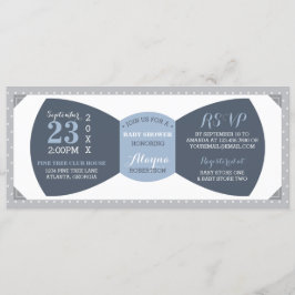 Weinig Man Baby shower uitnodiging, boog Stropdas Kaart