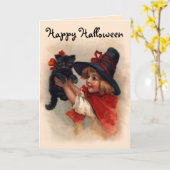 Weinig Meisje van de Heks Kaart (Gele Bloem)