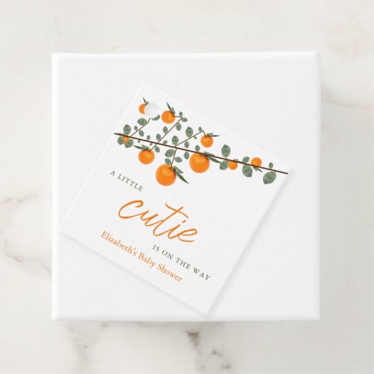 Weinig Oranje geslacht Neutraal Baby shower Bedankjes Labels (In situ)