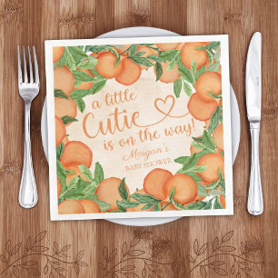 Weinig Oranje geslacht Neutraal Baby shower Servet