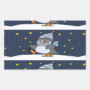Weinig Pinguïn Rechthoekige Sticker