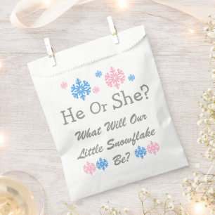 Weinig Snowflake Geslacht Bedankzakje