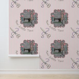 Weinig tijd naaien behang