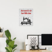 Weinig tijdillustratie bekijken poster (Thuiskantoor)
