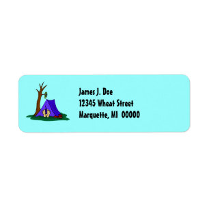 Weinig tikken uit de Adresetiketten van de tentenk Etiket