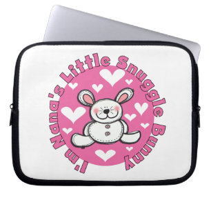 Weinig van Nana nestelt zich Konijntje Laptop Sleeve