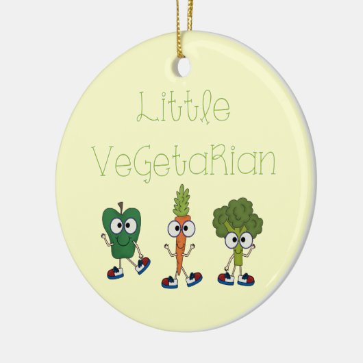 Weinig Vegetariër Keramisch Ornament (Links)