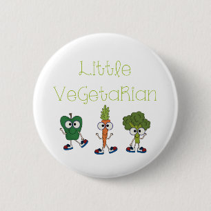 Weinig Vegetariër Ronde Button 5,7 Cm