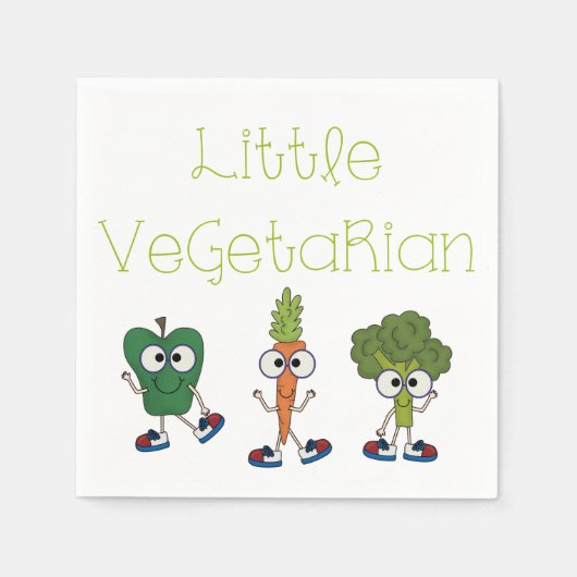 Weinig Vegetariër Servet (Voorkant)