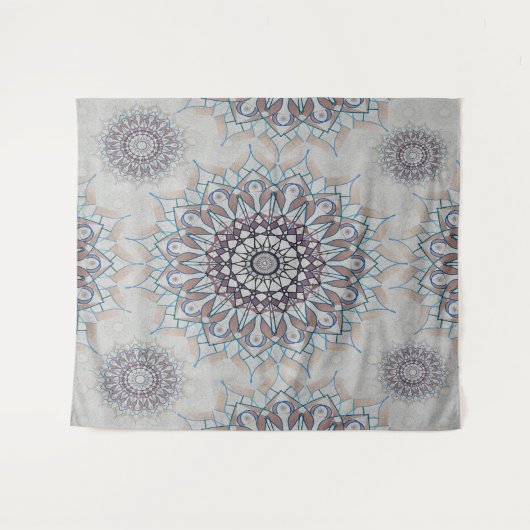 Weinig witte bloemen gevallen naar het platteland wandkleed (Voorkant (horizontaal))