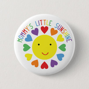 Weinig Zonneschijn van de mama Ronde Button 5,7 Cm