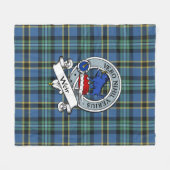 Weir Ancient Clan Badge Tartan Fleece Deken (Voorkant (Horizontaal))