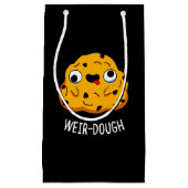 Weir-Dough Funny Baking Dough Pun Dark BG Klein Cadeauzakje (Voorkant)