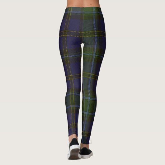 Weir Tartan Clan Plaid Leggings (Achterkant)