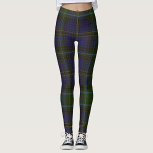 Weir Tartan Clan Plaid Leggings