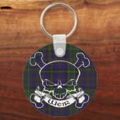 Weir Tartan Skull Sleutelhanger (Voorkant)
